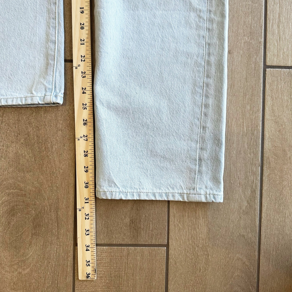 Levi's Womens Ribcage Straight Ankle Jeans Size 26 Premium Button Fly Distressed - Picture 10 of 10